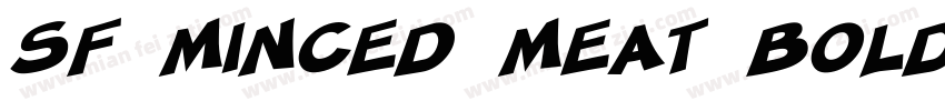 SF Minced Meat Bold Oblique字体转换